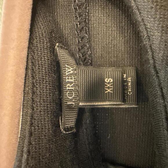 JCrew Long Sleeve Peplum Shirt With Fulll Zip Back Size XXS - Picture 3 of 6